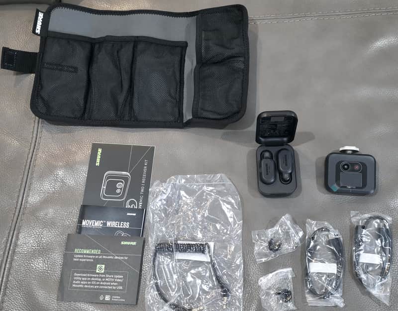 Shure MoveMic Two Receiver Kit Clip-On Microphone and Receiver image 1