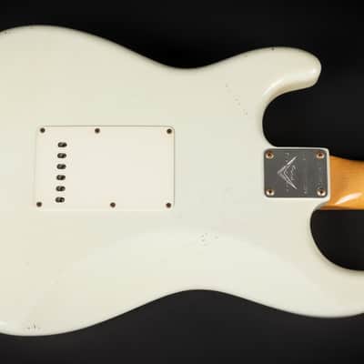 2012 Fender Custom Shop '69 Reissue Stratocaster Relic MN - Olympic White | USA Limited Edition 1 / 30 Reverse Headstock Abigail Ybarra Handwound Pickups Jimi Hendrix Style | CoA OHSC image 11