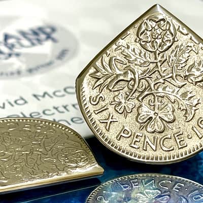 **Special Offer 20% Discount** Two (2) “Brian May Inspired “ Queen Elizabeth Sixpence Coin Guitar Picks. image 2