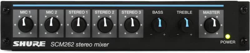 Shure SCM262 Microphone and Stereo Line Mixer image 1