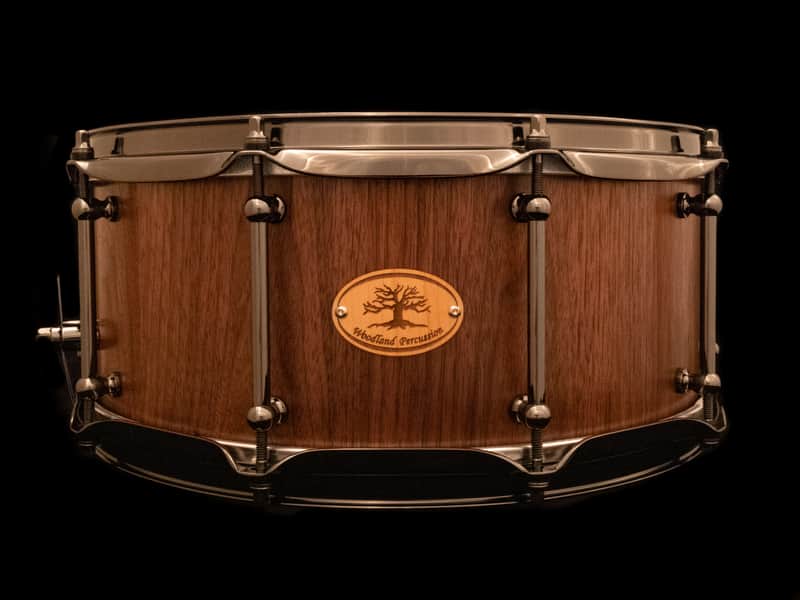 Woodland Percussion 14x6" Walnut Stave Snare Drum image 1
