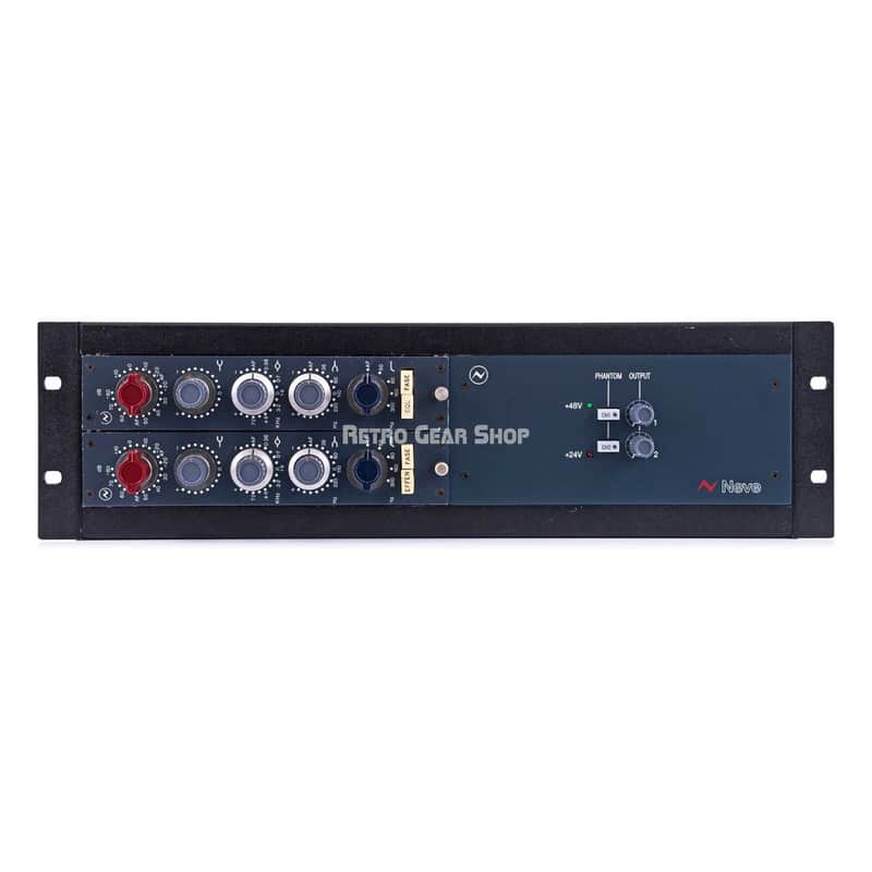 Neve 1089 / 1073 Pair Racked Microphone Mic Preamp EQ Equalizer Vintage Rare image 1