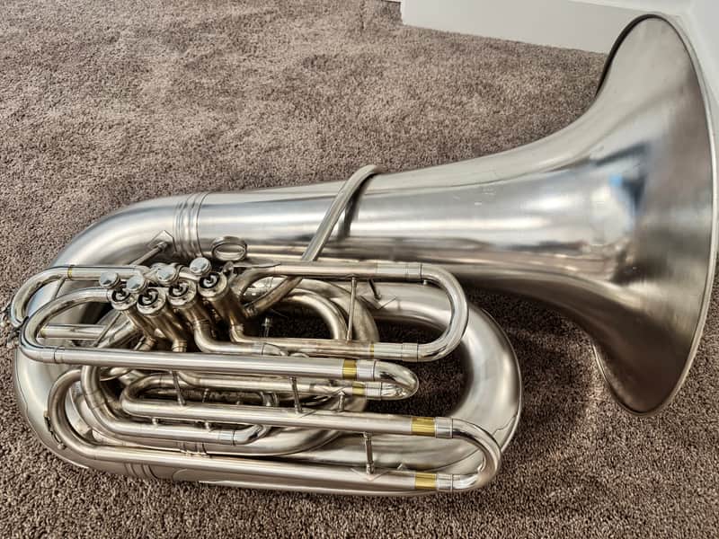 Custom Built Conn 56J Prototype CC Tuba — Nickel/Silver, 5 Valves — Local Only (Austin, TX) image 1