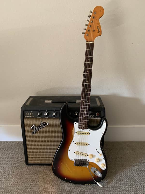 Vintage 1966 Fender Stratocaster with Brazilian Rosewood Fretboard image 1