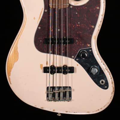 Fender Flea Jazz Bass Rosewood Fingerboard Road Worn Shell Pink New Old Stock (265) image 3