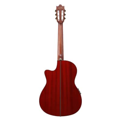 Ibanez GA35TCE Acoustic-Electric Nylon String Guitar - Sapphire Red High Gloss image 8