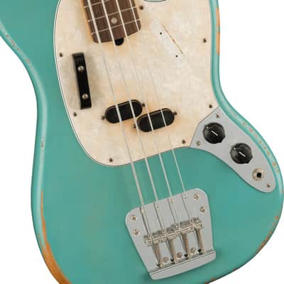 Fender JMJ Road Worn® Mustang® Bass - Faded Daphne Blue image 6