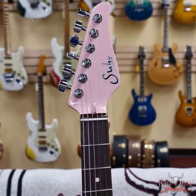 Suhr Custom Classic S HSS Rosewood Fingerboard Matching Color Headstock Shell Pink 8.05 LBS image 7