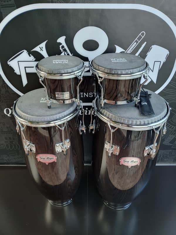 Gon Bops Acuna Special Edition Set 10.75" & 12.25" + Bongos 7" & 8.5" (Free Universal Brackets)) image 1