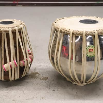 Indian Tabla Drum Set with Bayan and Dayan image 1