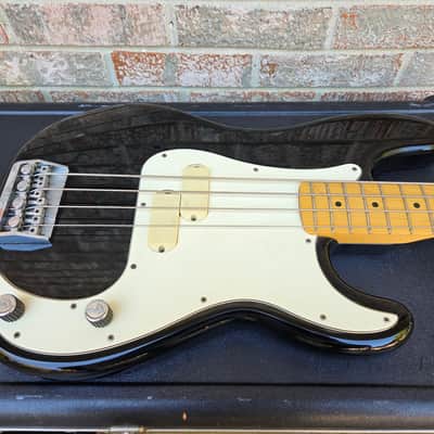 Vintage 1983 Fender Precision Bass Elite I Bass Guitar w/ Original Plastic Molded Case! image 4
