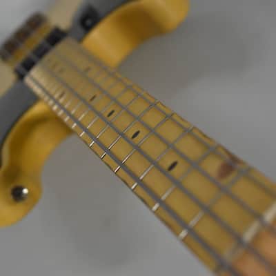 Nash PB-55 Relic Blonde Finish Left-Handed Electric Bass Guitar w/Bag image 14
