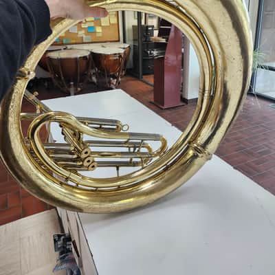 Very Good Used Yamaha YSH-411 Brass Sousaphone with Case and Mouthpiece image 16