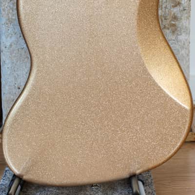 Fender USA Strat neck on a Custom Jazzmaster Thinline offset body Champagne Sparkle Fender USA pickups 4-way wiring Gotoh bridge - unique! image 10