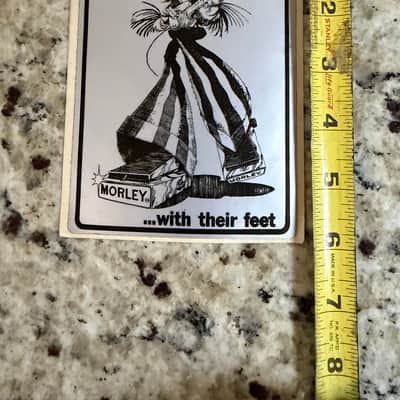 Morley Men Do It With Their Feet Sticker Unstuck 70s Vintage image 2