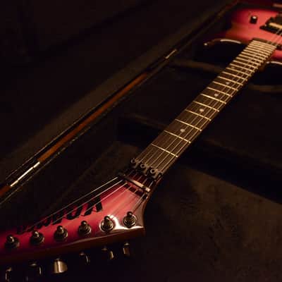 Kramer Japan Purple Burst ESP Custom Shop Original Floyd Rose George Lynch Banana Hockey Headstock image 6