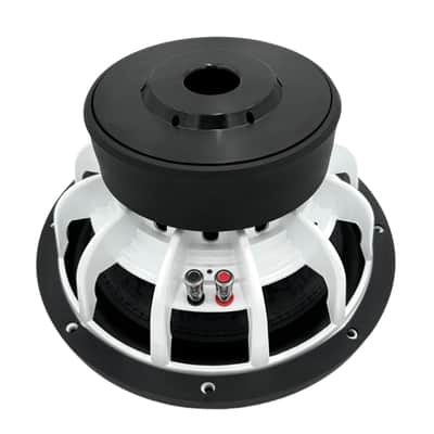 Lazer 12" PHASE 2 DUAL 4 OHM SUBWOOFERS 2025 - WHITE POWDER COAT image 4