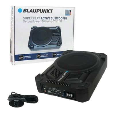 Blaupunkt GTHS131 10" Super Slim Amplified Powered Subwoofer +Under Seat +Remote image 1