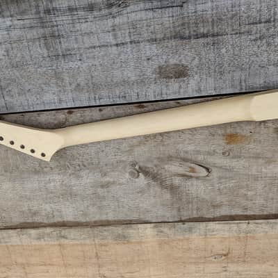 24 fret sharkfin inlays maple floyd rose nut shred guitar Neck replacement DIY Guitar neck. image 6