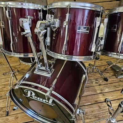 Drum Kit Pearl Export Vintage, Dark Red USED! RKEXP150526 image 2