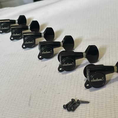 1990's Japan Jackson Professional Model Series R Logo Tuners Tuning Pegs 6 In Line image 1