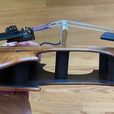 Rare: Tucker Barrett Luma - 5 string electric Violin/Viola - Hawaiian Koa wood image 7