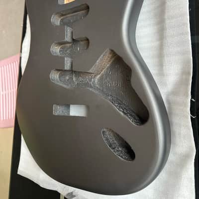 Matte Grey Guitar SSS Stratocaster Strat Style Body image 7