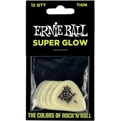 ERNIE BALL 9224 Super Glow Pack 046mm Plektren Thin 12 Stück image 1