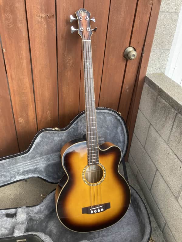 Michael Kelly Firefly 4-String Acoustic-Electric Bass Guitar w/ Hard Case image 1
