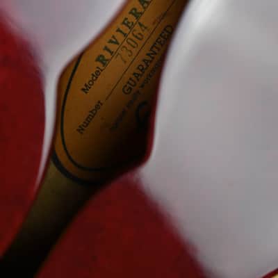 1987 Epiphone Japan Riviera Wine Red, Terada Factory Made, MIJ, RARE, Oasis, Noel Gallagher image 22