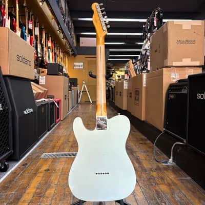 Fender Custom Shop 1955 Telecaster Journeyman Relic Electric Guitar Super Aged Sonic Blue w/Tweed Case image 6