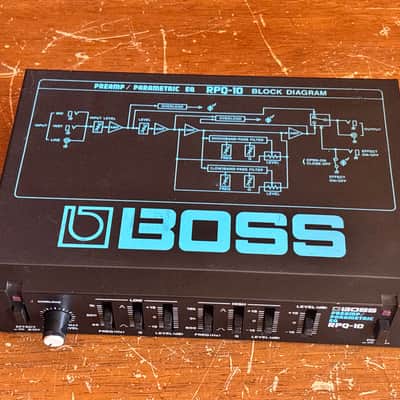 Boss RPQ-10 PREAMP/PARAMETRIC EQ Rare black panel Vintage half - rack image 4