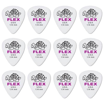 428P114 Tortex Flex 1,14 mm Sachet de 12 Dunlop image 1