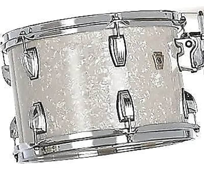 Ludwig *Pre-Order* Classic Maple 6x6" White Marine Pearl Rack Tom Drum Atlas Mount | Made in the USA | Special Order | Authorized Dealer image 1