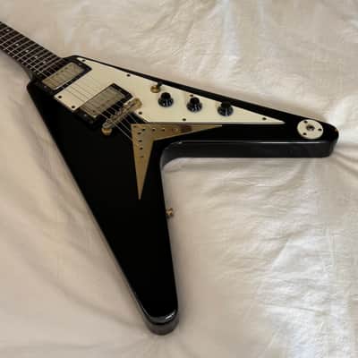 Vintage 2006 Epiphone '58 Flying V - Ebony - Made in Korea (MIK) - Free Pro Setup image 4