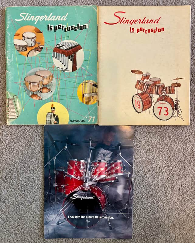 Slingerland Catalogs 1971, 1973 plus one Gretsch/Ridgeland year. image 1