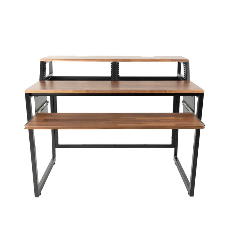 Wavebone Star Rover™ Studio Desk with Keyboard Tray - Wood Finish image 1