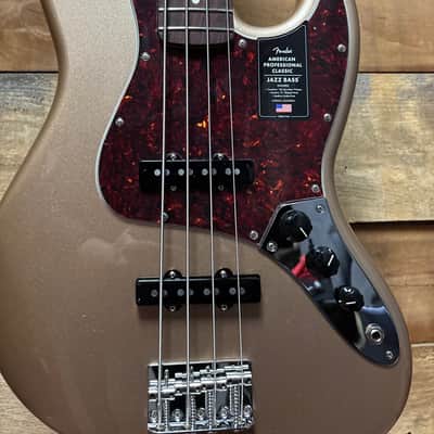 Fender American Pro Classic J-Bass RW Faded Firemist Gold w/bag image 2