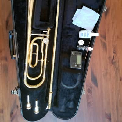 Yamaha YSL-448G Intermediate Bb/F Trombone 2010s - Lacquered Brass image 1