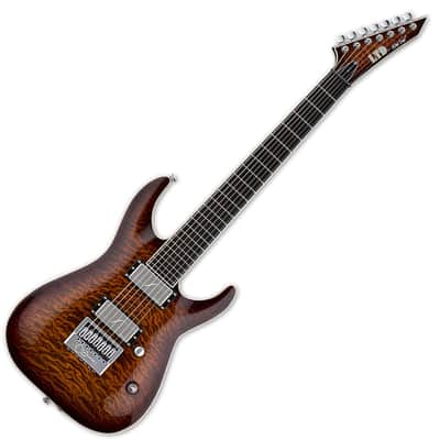 ESP LTD KS-7 Ken Susi Signature Dark Brown Sunburst