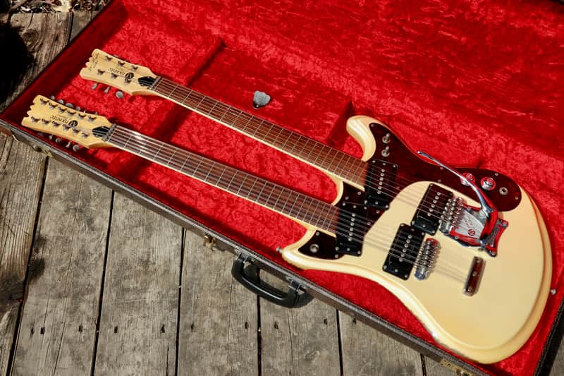 Mosrite Joe Maphis model 1967 - Pearl White image 1