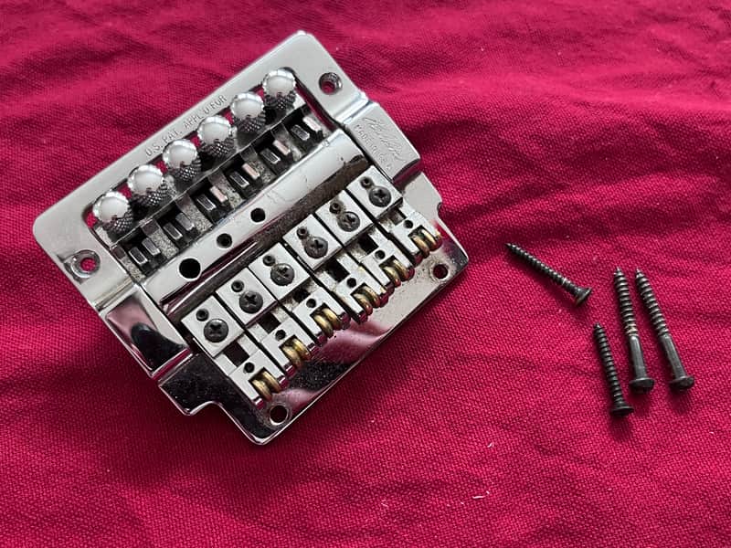 Kahler vintage Fender tremolo bridge chrome image 1