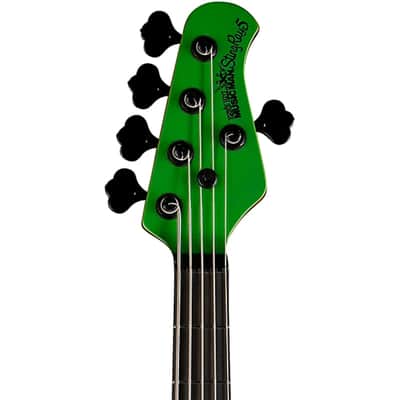 Ernie Ball Music Man StingRay5 Special HH 5-String Electric Bass Guitar - Kiwi Green image 7