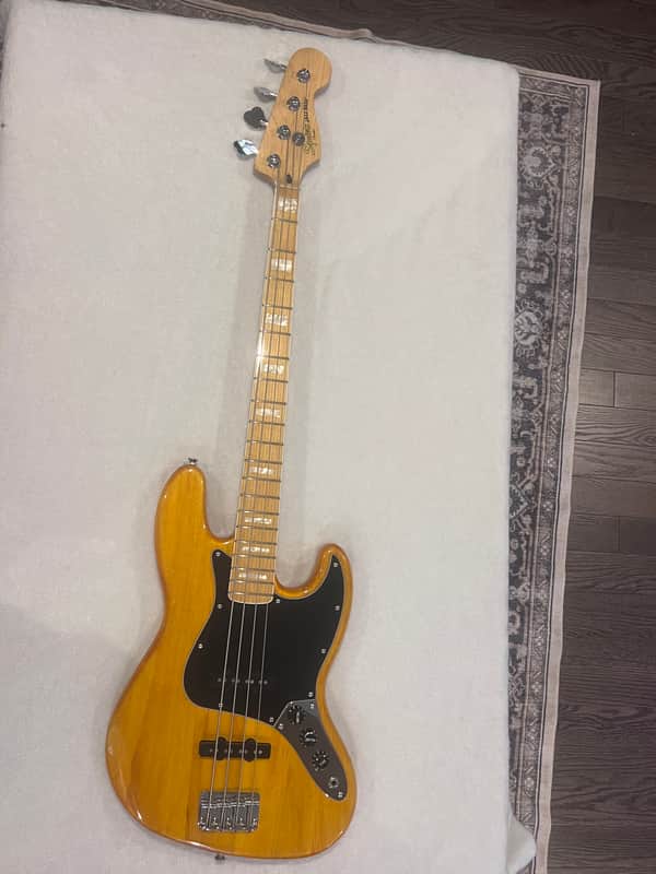 Fender Squire Vintage Modified Jazz Bass 77 2018 - Amber image 1