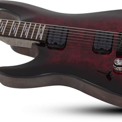 Schecter Omen Elite-6 LH - Black Cherry Burst (2459) image 4