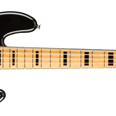 Squier Classic Vibe '70s Jazz Bass V, Maple Fingerboard, Black Bass Guitar image 1