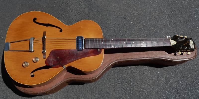 Epiphone Harry Volpe Rare Vintage Hollowbody Archtop 1955-57 Natural image 1