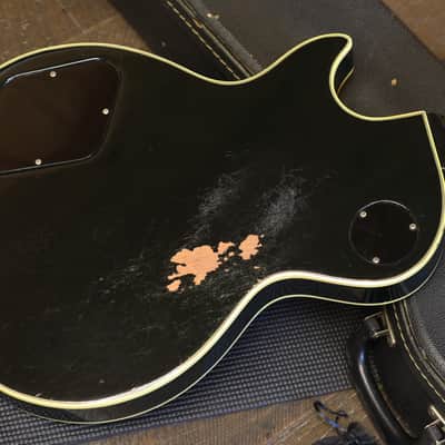 1976 Gibson Les Paul Custom Electric Guitar Black Ebony + OHSC image 13