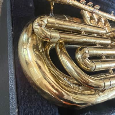 Bach Mercedes Marching Baritone Horn with case and mouthpiece, Made in USA image 4