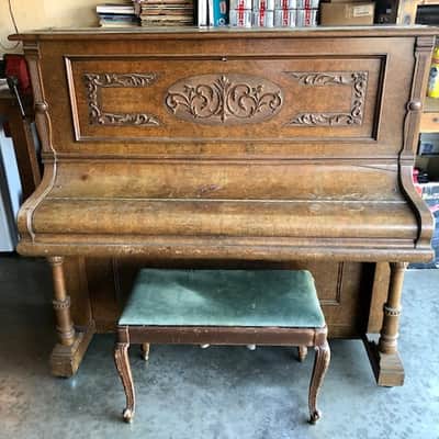 Kranich & Bach April 11 1896 Upright Piano 1896 Brown image 3
